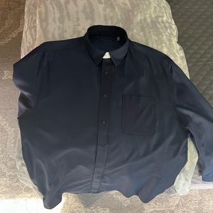 Elie Tahari mens navy button down shirt, size XL